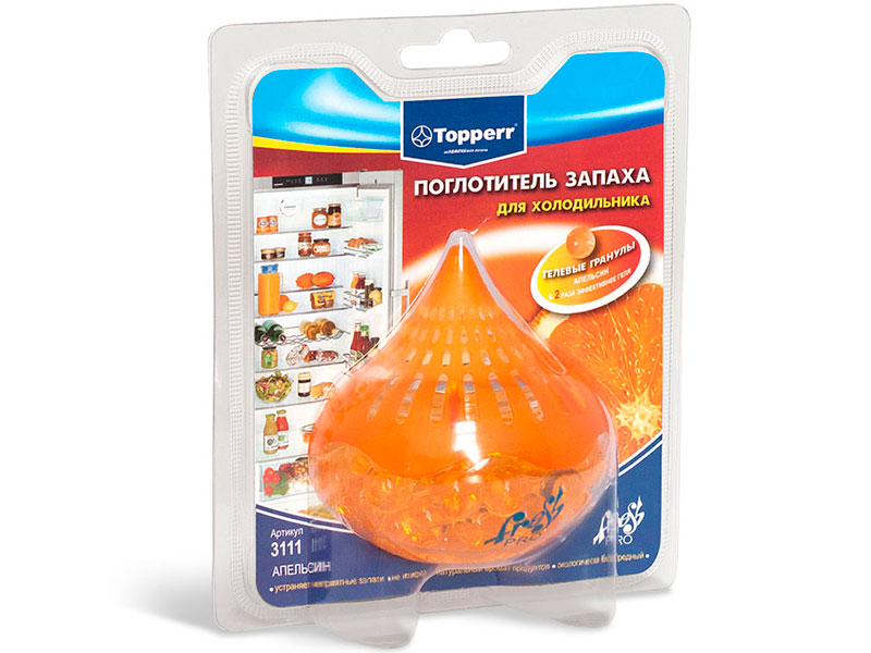 Поглотитель запаха для холодильника Topperr Апельсин 3111
