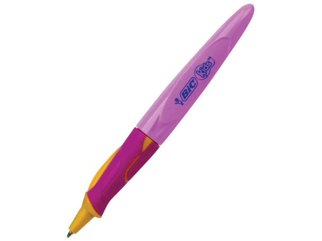 Ручка шариковая Bic Kids Twist 1mm корпус Pink, стержень Blue 918458