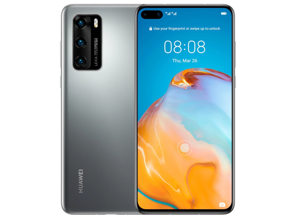 Сотовый телефон Huawei P40 8/128Gb Silver Frost Выгодный набор для Selfie + серт. 200Р!!!