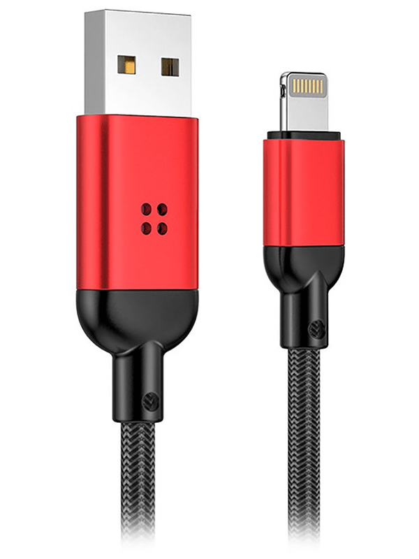 Аксессуар Rock R6 USB - Lightning Metal Charge & Sync Cable 1m Red RCB0760 79189
