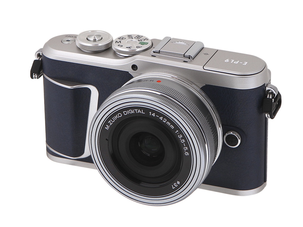 фото Фотоаппарат olympus pen e-pl9 kit 14-42 mm f/3.5-5.6 ez blue-silver