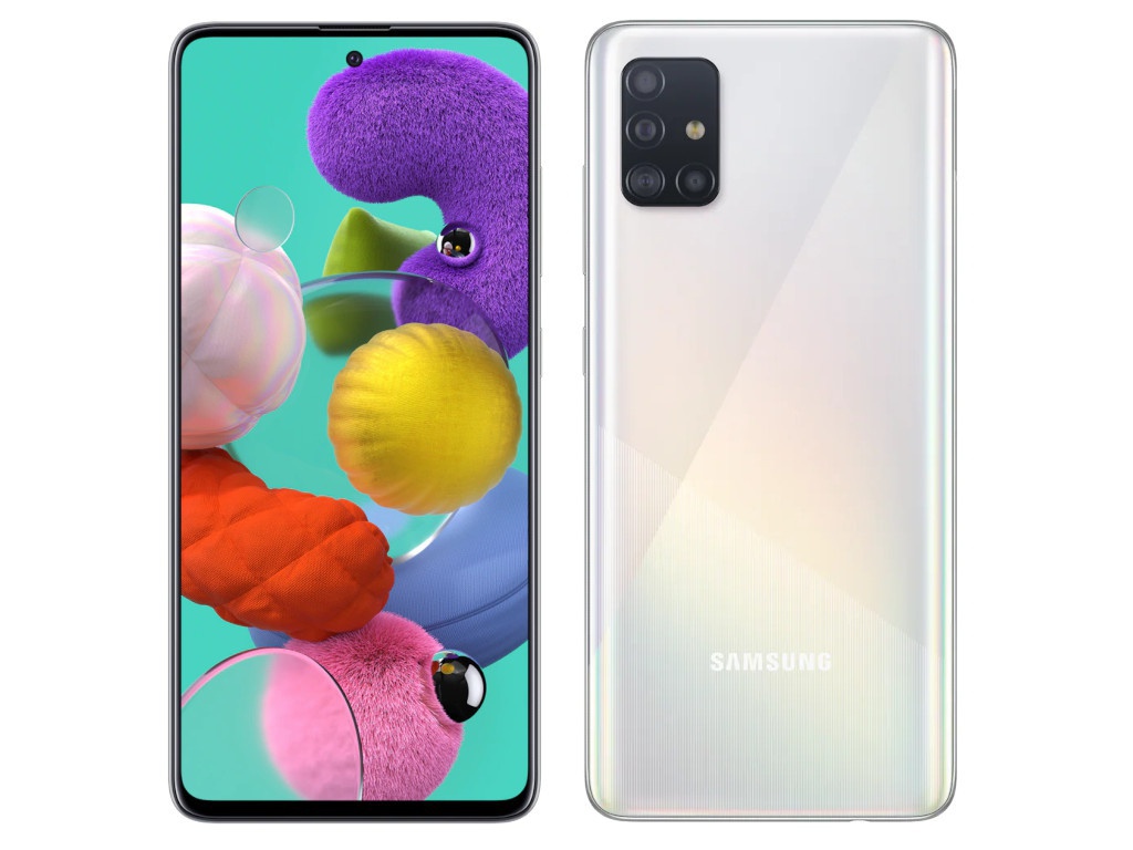 Сотовый телефон Samsung SM-A515F Galaxy A51 6/128Gb White Выгодный набор для Selfie + серт. 200Р!!!