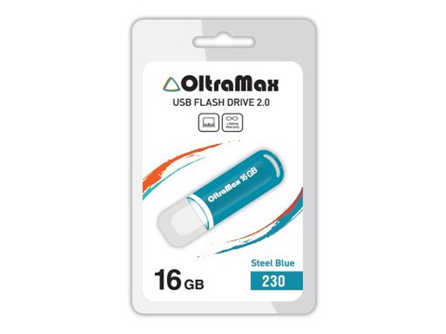 USB Flash Drive OltraMax 230 16GB St Blue
