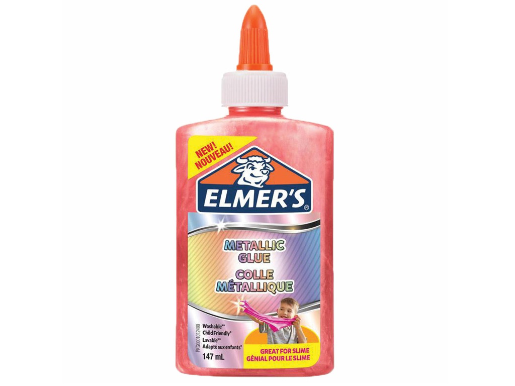 Слайм Elmers Metallic Glue для слаймов 147ml Pink 2109508