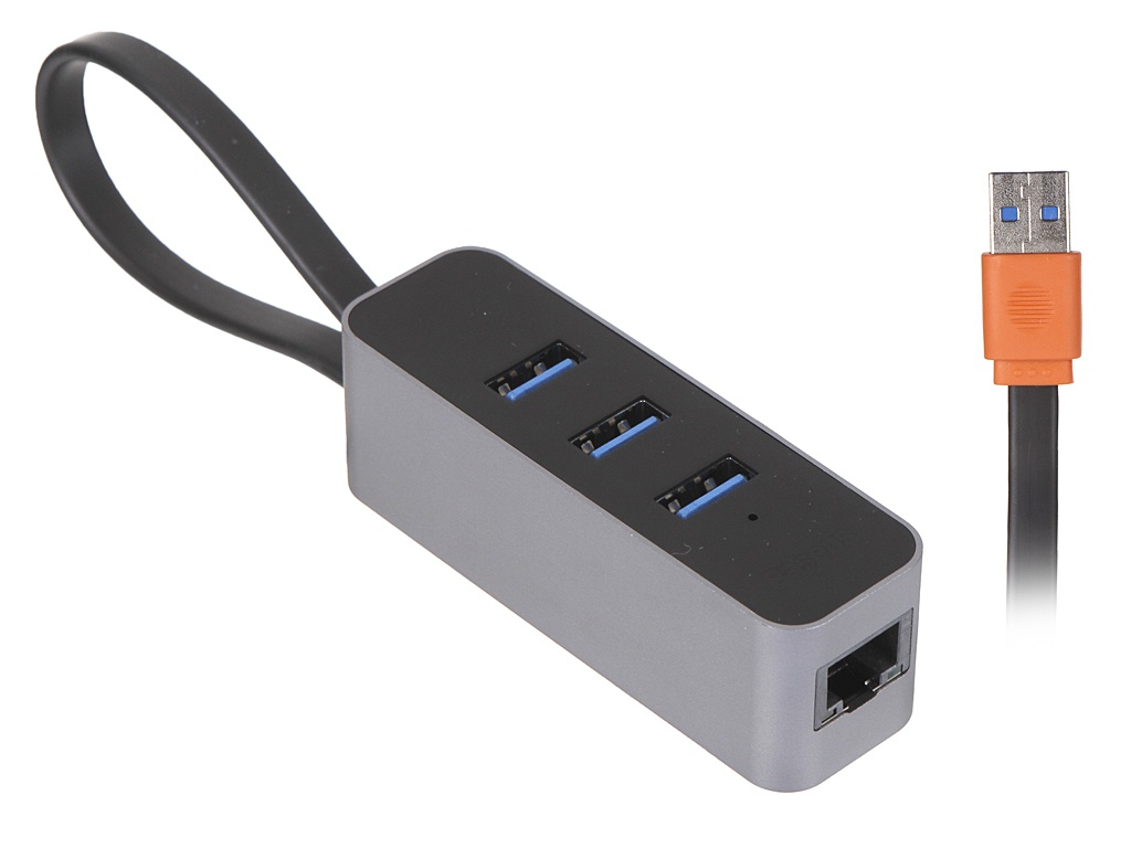 Хаб USB Baseus Steel Cannon Series USB A - 3xUSB 3.0 + RJ45 HUB Adapter Dark Grey CAHUB-AH0G, CAHUB-AH0G 
Хаб USB Baseus Steel Cannon Series USB A - 3xUSB 3.0 + RJ45 HUB Adapter Dark Grey CAHUB-AH0G, CAHUB-AH0G