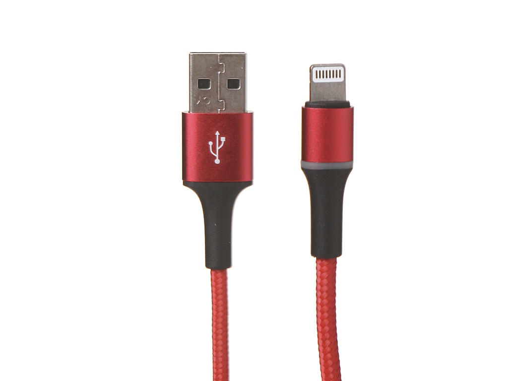 Аксессуар Baseus Halo Data Cable USB - Lightning 2.4A 1m Red CALGH-B09