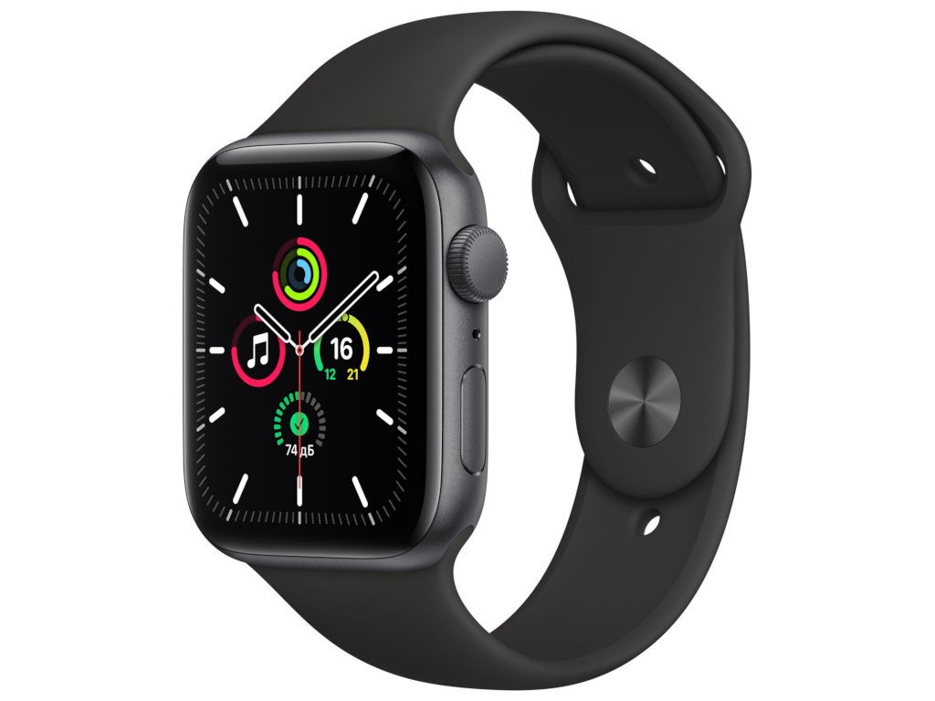 Умные часы APPLE Watch SE 44mm Space Grey Aluminium Case with Black Sport Band MYDT2RU/A, APPLE Watch SE
Умные часы APPLE Watch SE 44mm Space Grey Aluminium Case with Black Sport Band MYDT2RU/A, APPLE Watch SE
