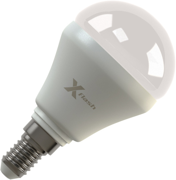  Лампочка X-flash Mini XF-BFM-E14-4W-3K-220V желтый свет, матовая 42548