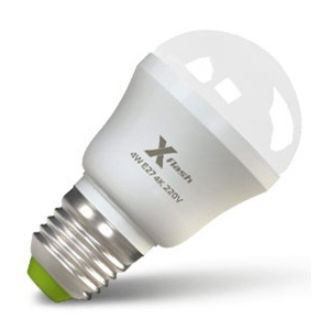 X-flash - Лампочка X-flash Mini XF-BF-E27-4W-4K-220V белый свет, матовая 24257/42579