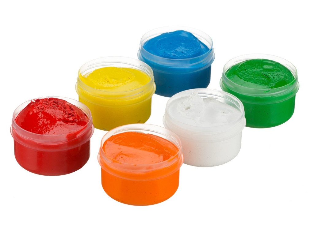 Краски пальчиковые Roxy-Kids Сенсорные 6 цветов по 60ml RPF-002