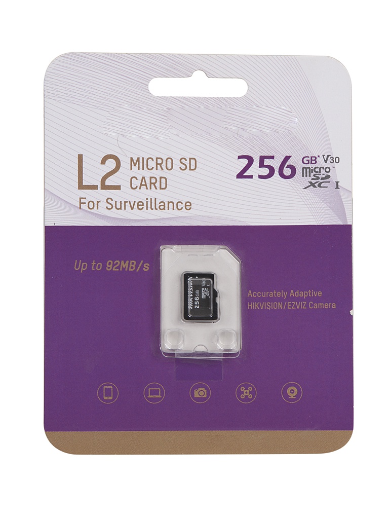 Карта памяти 256Gb - HikVision MicroSDXC L2 Class 10 UHS-I V30 TLC HS-TF-L2/256G, HS-TF-L2/256G
Карта памяти 256Gb - HikVision MicroSDXC L2 Class 10 UHS-I V30 TLC HS-TF-L2/256G, HS-TF-L2/256G