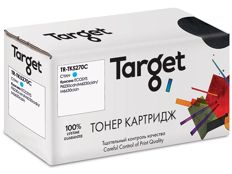 Картридж Target TR-TK5270C Cyan для Kyocera ECOSYS P6230cdn/M6230cidn/M6630cidn, TR-TK5270C
Картридж Target TR-TK5270C Cyan для Kyocera ECOSYS P6230cdn/M6230cidn/M6630cidn, TR-TK5270C