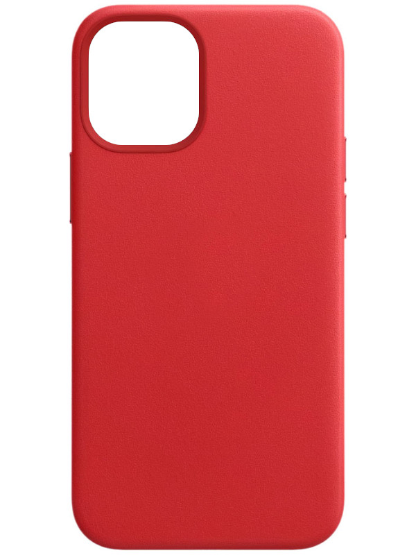 фото Чехол для apple iphone 12 mini leather case with magsafe red mhk73ze/a