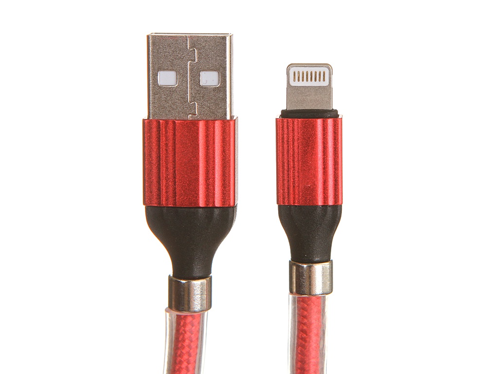 Аксессуар Ldnio LS491 USB - Lightning 2.4A 1m Red LD_B4473