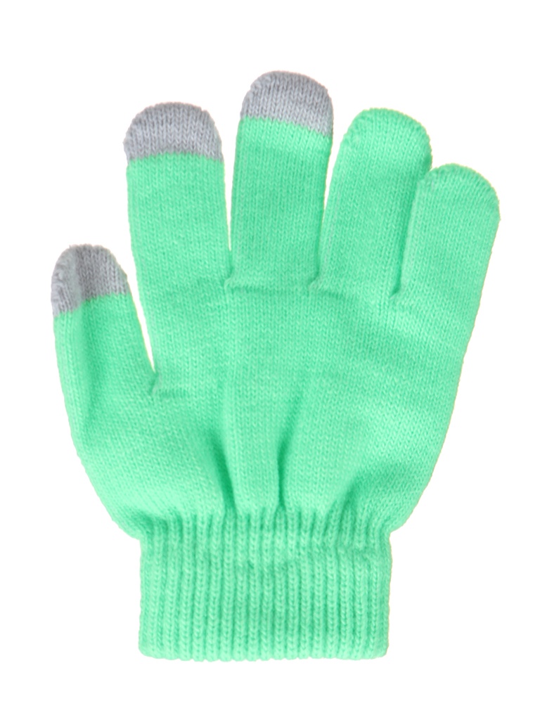 фото Теплые перчатки для сенсорных дисплеев activ детские green 125080