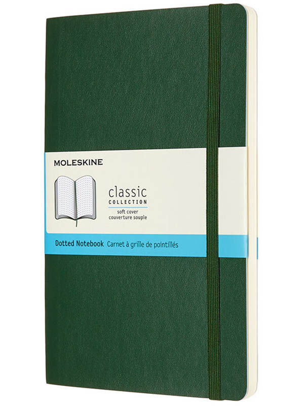 Блокнот Moleskine Classic Soft Large 130х210mmм 96 листов Green QP619K15 / 1128067, QP619K15
Блокнот Moleskine Classic Soft Large 130х210mmм 96 листов Green QP619K15 / 1128067, QP619K15