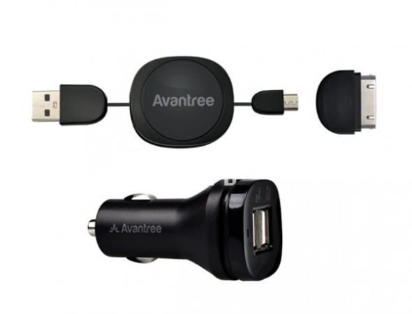  Зарядное устройство Avantree Hi-Power Dual USB Car Charger Set CGST-09 2100mA USBx2 автомобильное