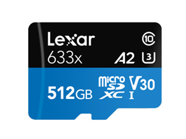 Карта памяти 512Gb - Lexar High-Performance microSDXC UHS-I LSDMI512BB633A