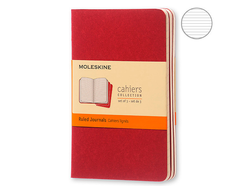 Блокнот Moleskine Cahier Journal Pocket 90x14mm 32 листа 3шт Cranberry CH111 / 394878, Cahier Journal Pocket
Блокнот Moleskine Cahier Journal Pocket 90x14mm 32 листа 3шт Cranberry CH111 / 394878, Cahier Journal Pocket