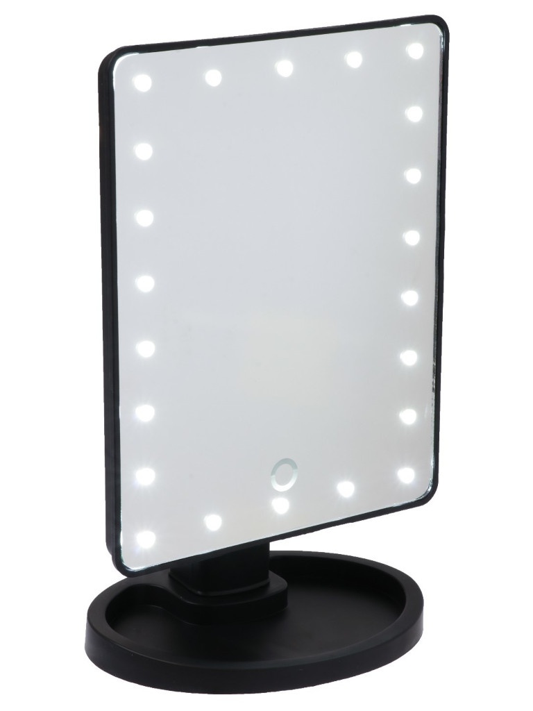 Зеркало косметическое Luazon KZ-06 22 LED с подсветкой Black 3531968