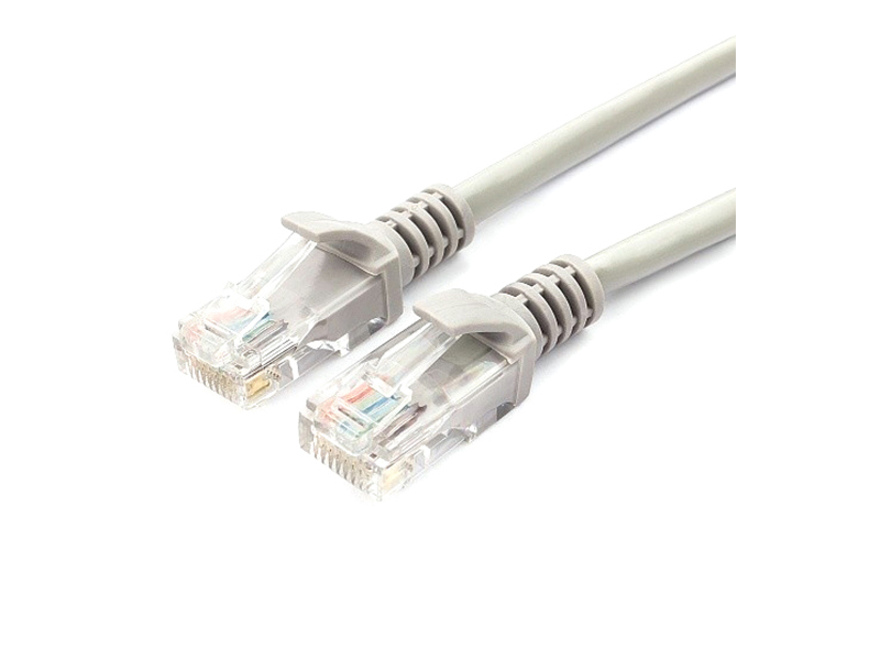 Сетевой кабель Bion UTP cat.5e CCA 5m Grey BCL-PP12-5M