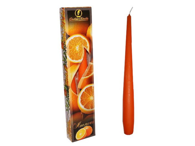 Набор античных ароматических свечей Омский свечной Апельсин 25cm 2шт 003107