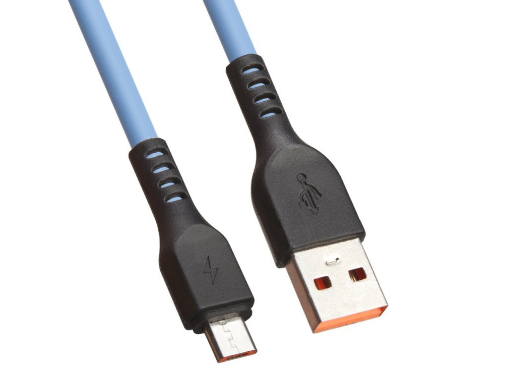 Аксессуар Liberty Project USB - MicroUSB Extra TPE 1m Light Blue 0L-00044204