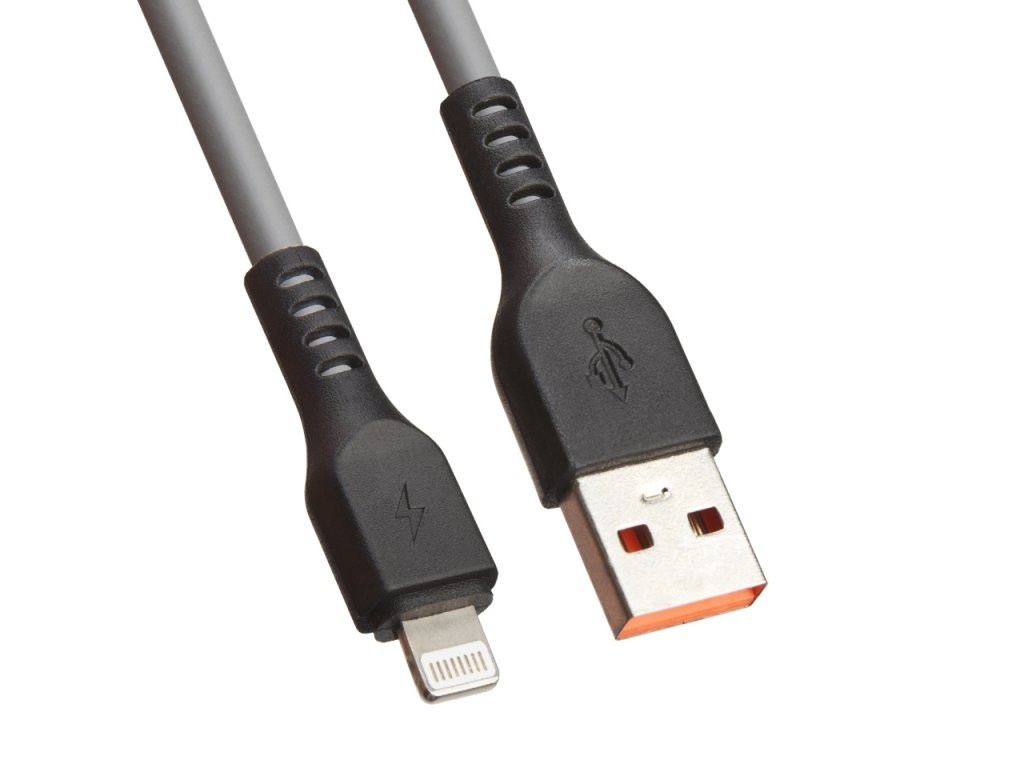 Аксессуар Liberty Project USB - Lightning Extra TPE 1m Grey 0L-00044201