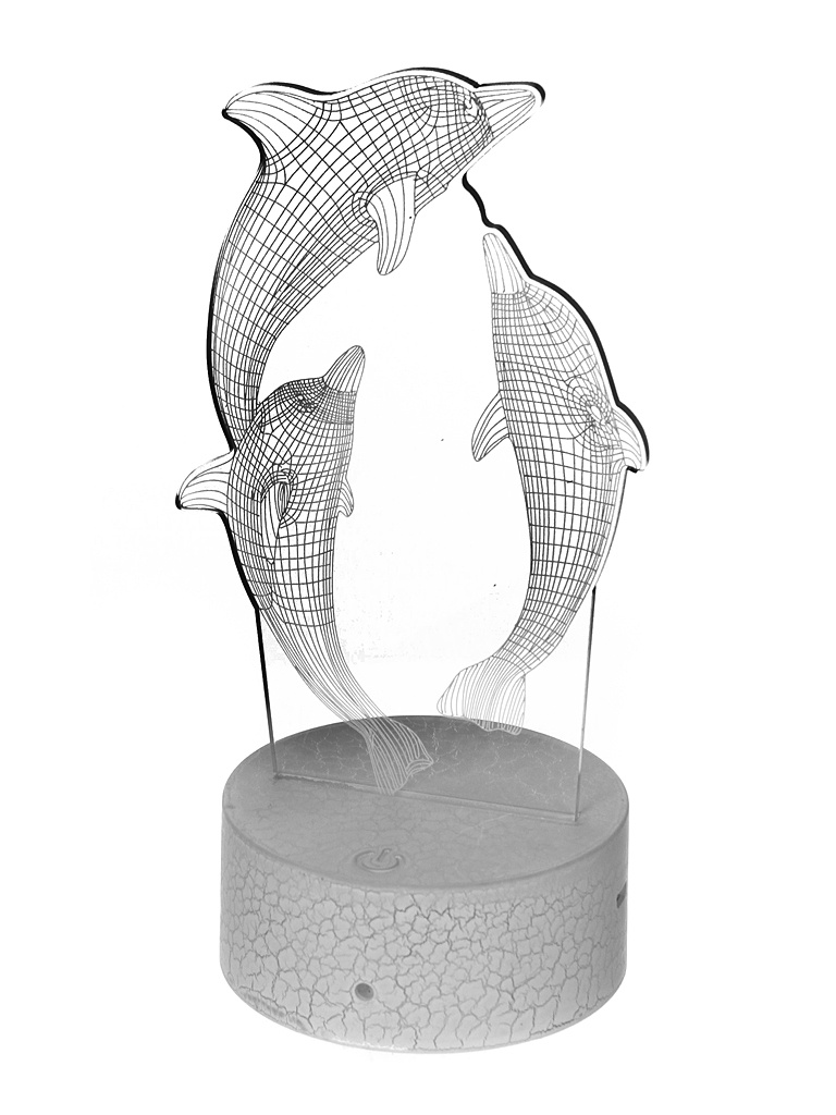 фото 3d лампа palmexx дельфины led rgb px/lamp-046