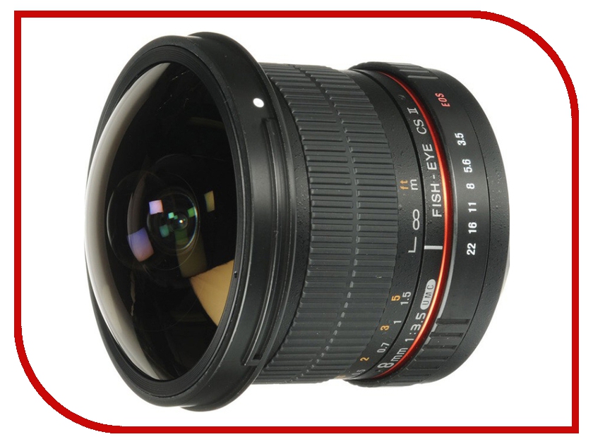  Samyang Nikon MF 8 mm F / 3.5 AS IF UMC Fish-eye CS II