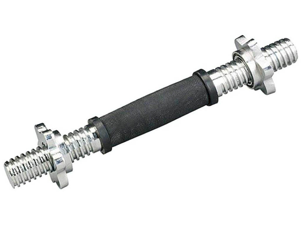 фото Гриф гантельный atemi 26x350mm замок-гайка, обрезиненная ручка arb35r
