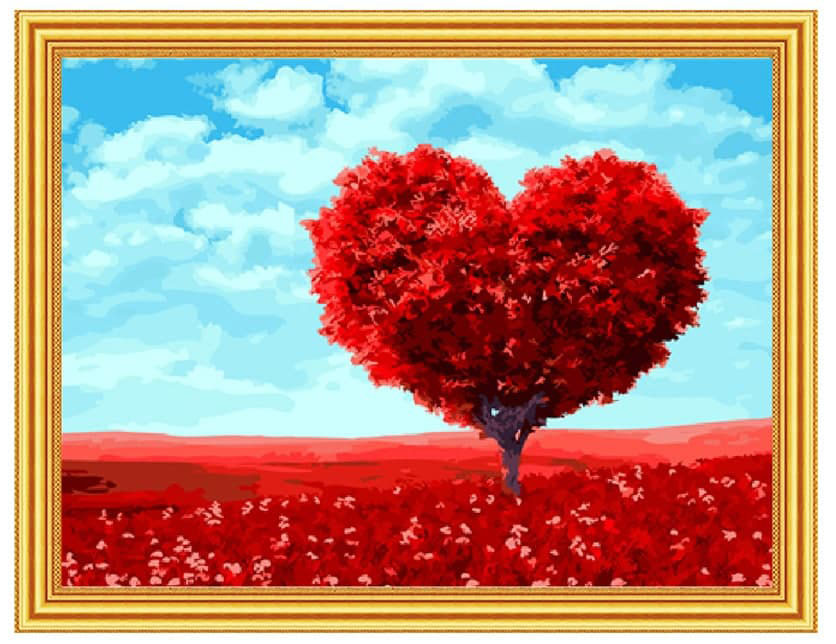 Картина по номерам Mazari Дерево-сердце 30х40cm M-11609