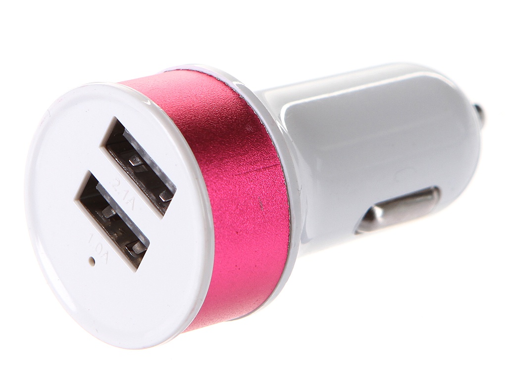 фото Зарядное устройство media gadget cps-110uc 2xusb 2.1a/1a pink mgcps110ucpk