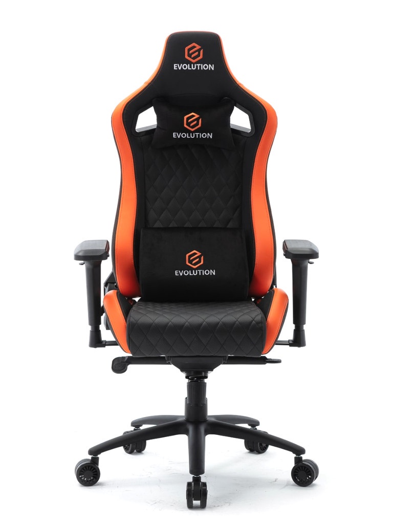 фото Компьютерное кресло evolution omega black-orange 38037