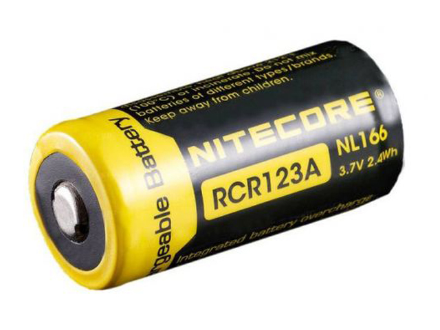 Аккумулятор CR123 - Nitecore Rechargeable NL166 Li-Ion 650mAh 9971 / 1390246