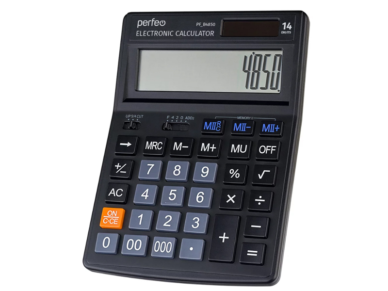 Калькулятор Perfeo Black PF_B4850