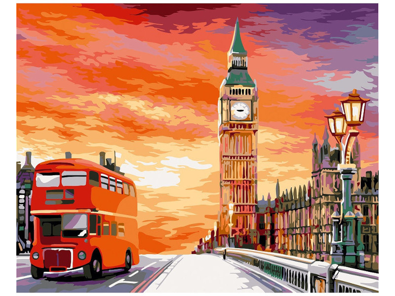 Картина по номерам Картина по номерам Greenwich Line Лондонский закат 40x50cm КХ_39223