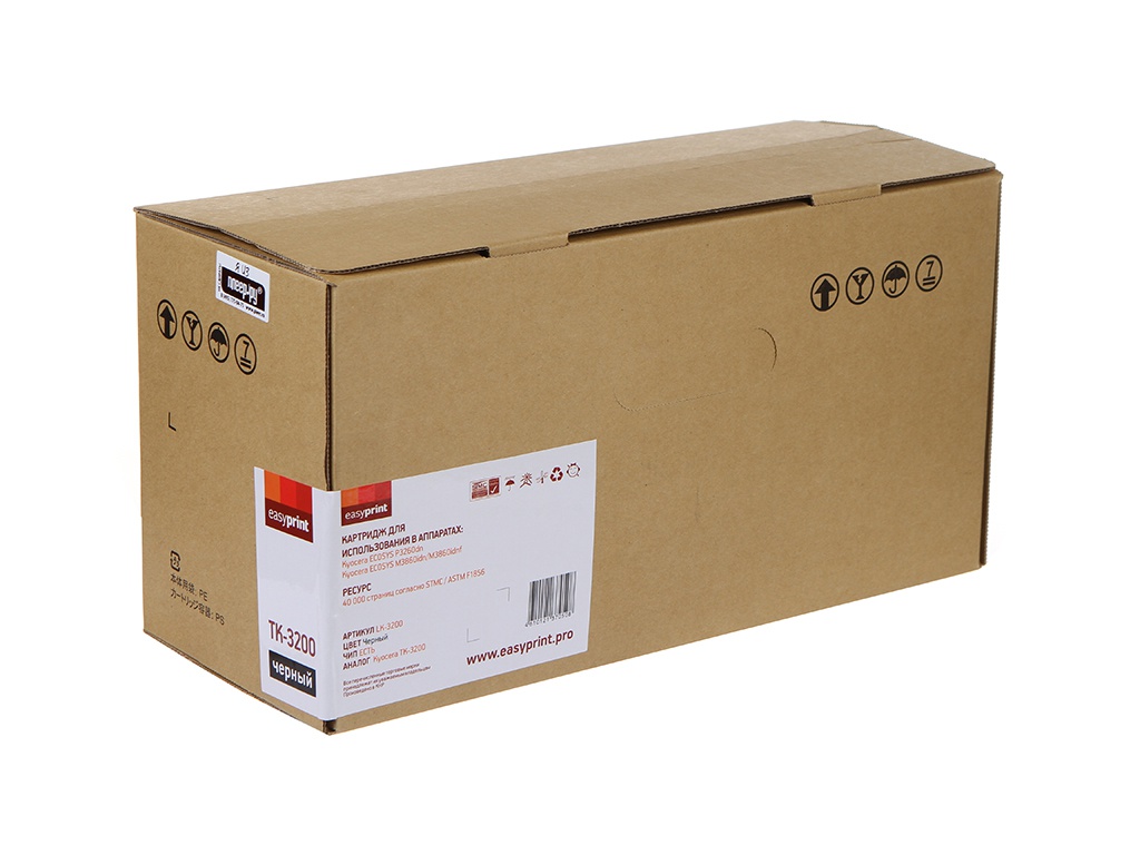 Тонер EasyPrint (схожий с Kyocera LK-3200) LK-3200 для Kyocera Ecosys P3260dn/M3860idn/M3860idnf, LK-3200
Тонер EasyPrint (схожий с Kyocera LK-3200) LK-3200 для Kyocera Ecosys P3260dn/M3860idn/M3860idnf, LK-3200