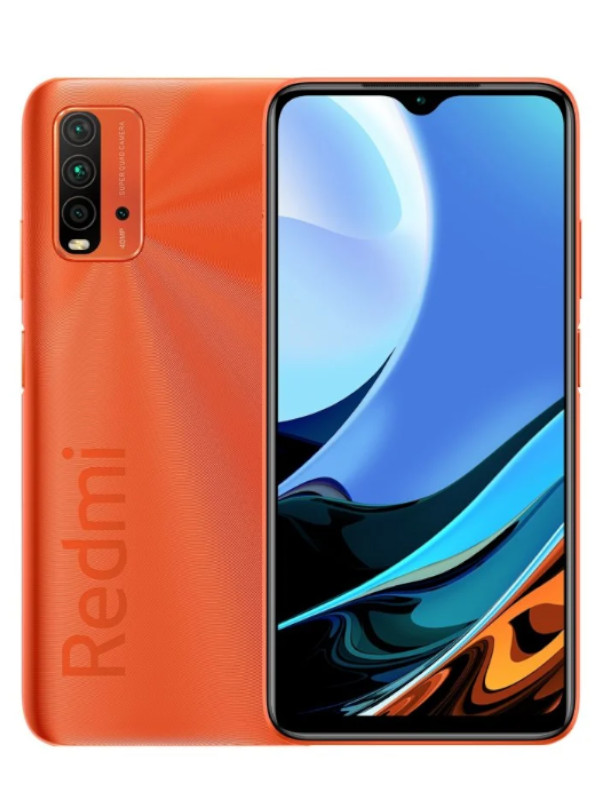 фото Сотовый телефон xiaomi redmi 9t 4/128gb orange & wireless headphones выгодный набор + серт. 200р!!!