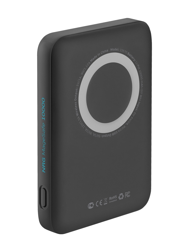 фото Внешний аккумулятор deppa nrg magesafe 10000mah qc 3.0 / pd 20w / qi 15w 33570