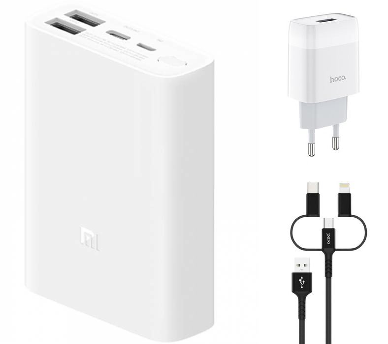фото Внешний аккумулятор xiaomi mi power bank pocket edition 10000mah white pb1022zm выгодный набор + серт. 200р!!!