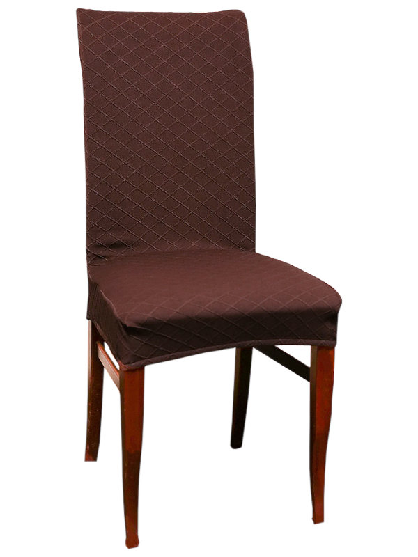 фото Чехол на стул luxalto fukra rhombus t001 brown 11301