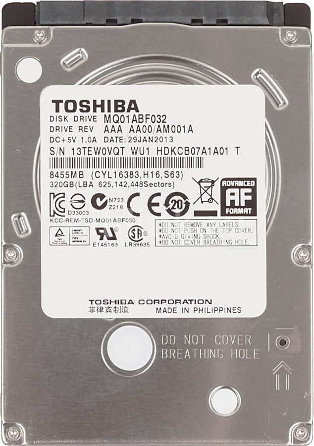 Toshiba 320Gb - Toshiba MQ01ABF032