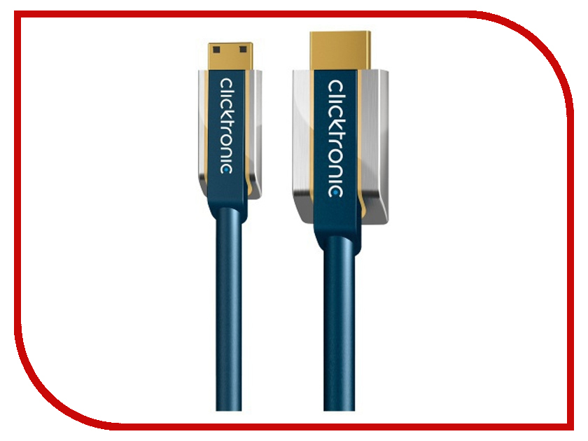 Аксессуар Clicktronic HDMI / mini HDMI Ethernet HD 3D-TV 1m