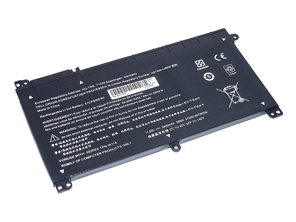 Аккумулятор Vbparts (схожий с BI03-3S1P) для HP Pavilion x360 11.55V 3400mAh OEM 064942, HP Pavilion x360
Аккумулятор Vbparts (схожий с BI03-3S1P) для HP Pavilion x360 11.55V 3400mAh OEM 064942, HP Pavilion x360
