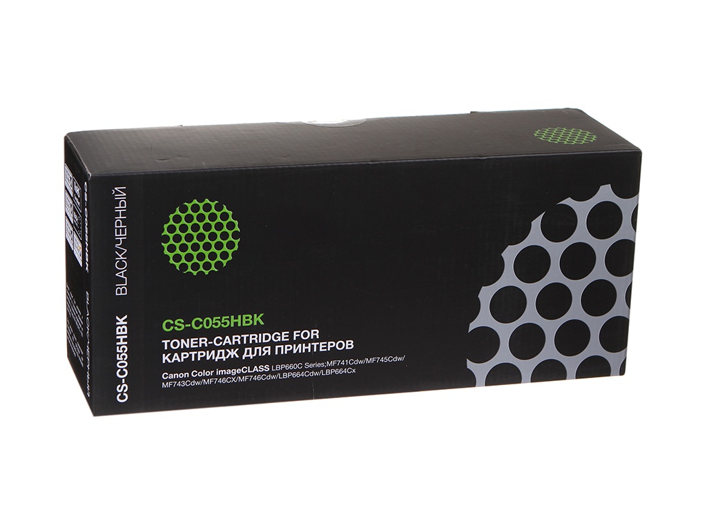 Картридж Cactus CS-C055HBK Black для Canon LBP663Cdw/LBP664Cx/MF746Cx/MF742Cdw/MF744Cdw, CS-C055HBK
Картридж Cactus CS-C055HBK Black для Canon LBP663Cdw/LBP664Cx/MF746Cx/MF742Cdw/MF744Cdw, CS-C055HBK