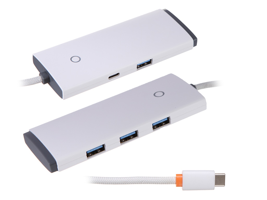 Хаб USB Baseus Lite Series 4-Port Type-C HUB Type-C - 4xUSB 3.0 2m White WKQX030502, WKQX030502
Хаб USB Baseus Lite Series 4-Port Type-C HUB Type-C - 4xUSB 3.0 2m White WKQX030502, WKQX030502