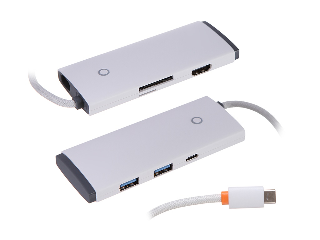 Хаб USB Baseus Lite Series 6-Port Type-C HUB Type-C - HDMI+2xUSB 3.0+Type-C Data+SD/TF White WKQX050002, WKQX050002
Хаб USB Baseus Lite Series 6-Port Type-C HUB Type-C - HDMI+2xUSB 3.0+Type-C Data+SD/TF White WKQX050002, WKQX050002