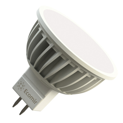  Лампочка Ecomir MR16 GU5.3 3W 3000K 12V матовая, желтый свет 43071