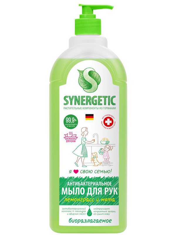 Жидкое мыло Synergetic Лемонграсс и мята антибактериальное 1L 4607971450986, 4607971450986
Жидкое мыло Synergetic Лемонграсс и мята антибактериальное 1L 4607971450986, 4607971450986